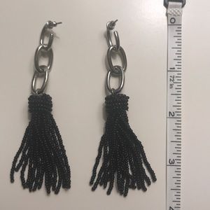 Anthropologie Jewelry - ✨SALE✨black tassel earrings Anthropologie Jewelry - ✨SALE✨black tassel earrings